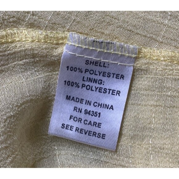 Jade Melody Tam Yellow Boho 3/4 Sleeve Tunic Top XS - Picture 3 of 7